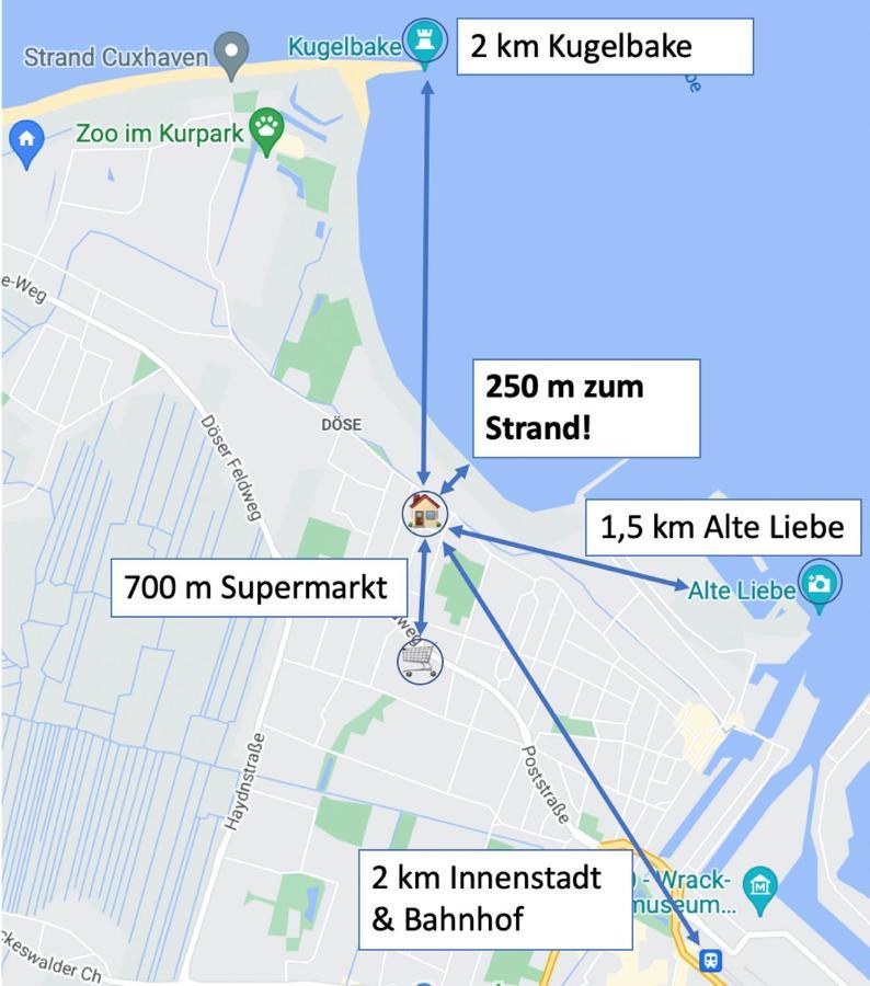 Haus Seefalke - 250 M Zum Meer Куксгафен Екстер'єр фото